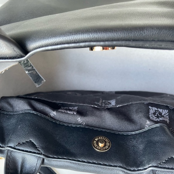 NWT ANNE KLEIN Black Cairo Satchel Style Handbag with Crossbody - Picture 9 of 9